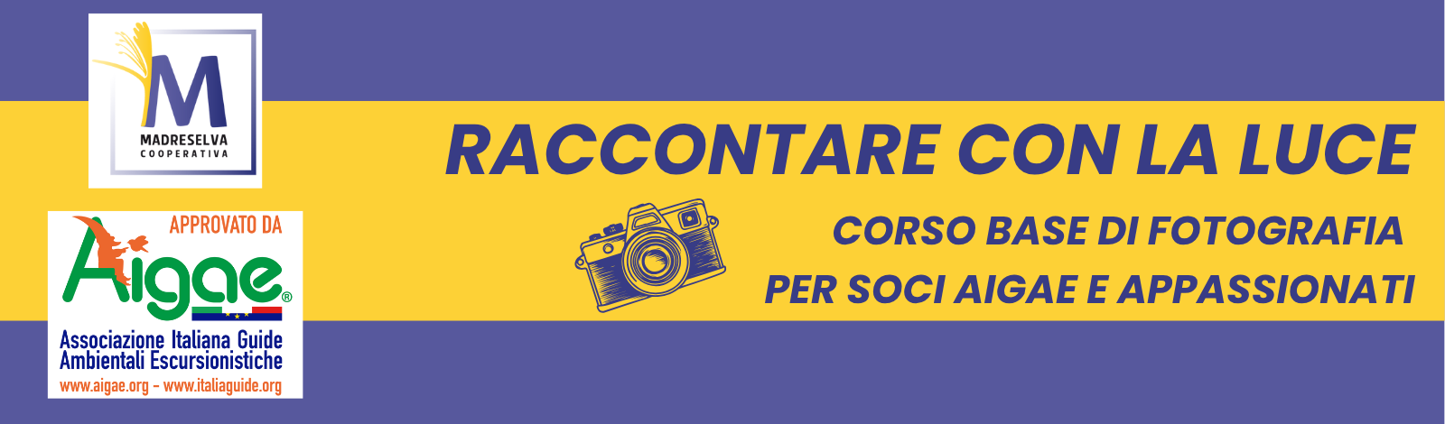 RACCONTARE CON LA LUCE – CORSO BASE DI FOTOGRAFIA